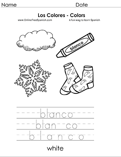 COLORS, Coloring Pages in Spanish - COLORES, hojas para colorear - Classful